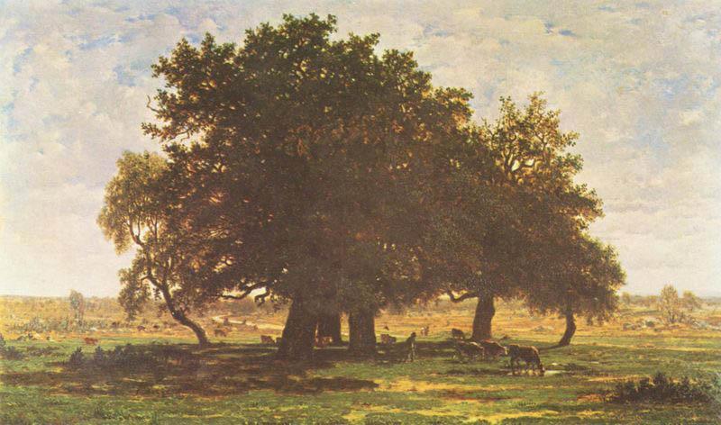 Theodore Rousseau Les chenes d Apremont oil painting image
